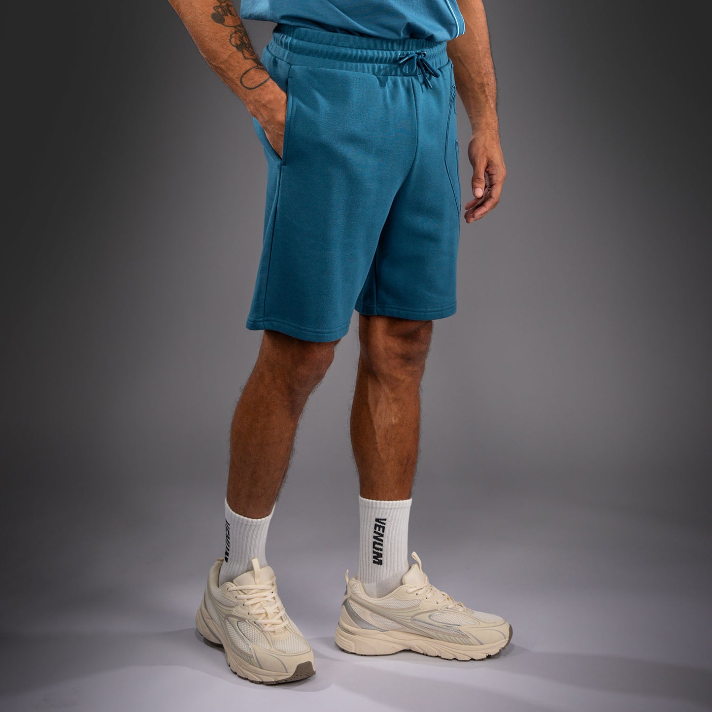 Venum Giant 3D Cotton Shorts - Ocean Blue