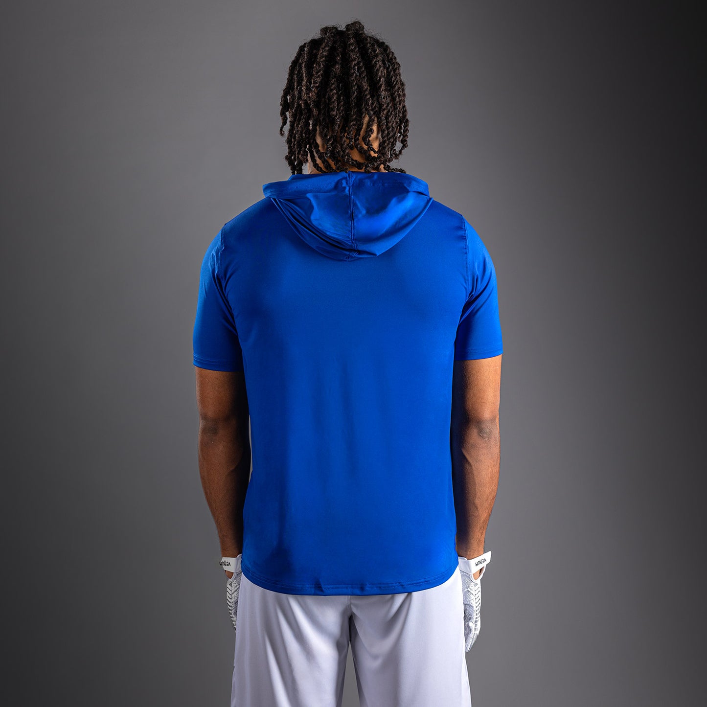 Venum Elite Short Sleeve Dry-Tech Hoodie - Royal Blue