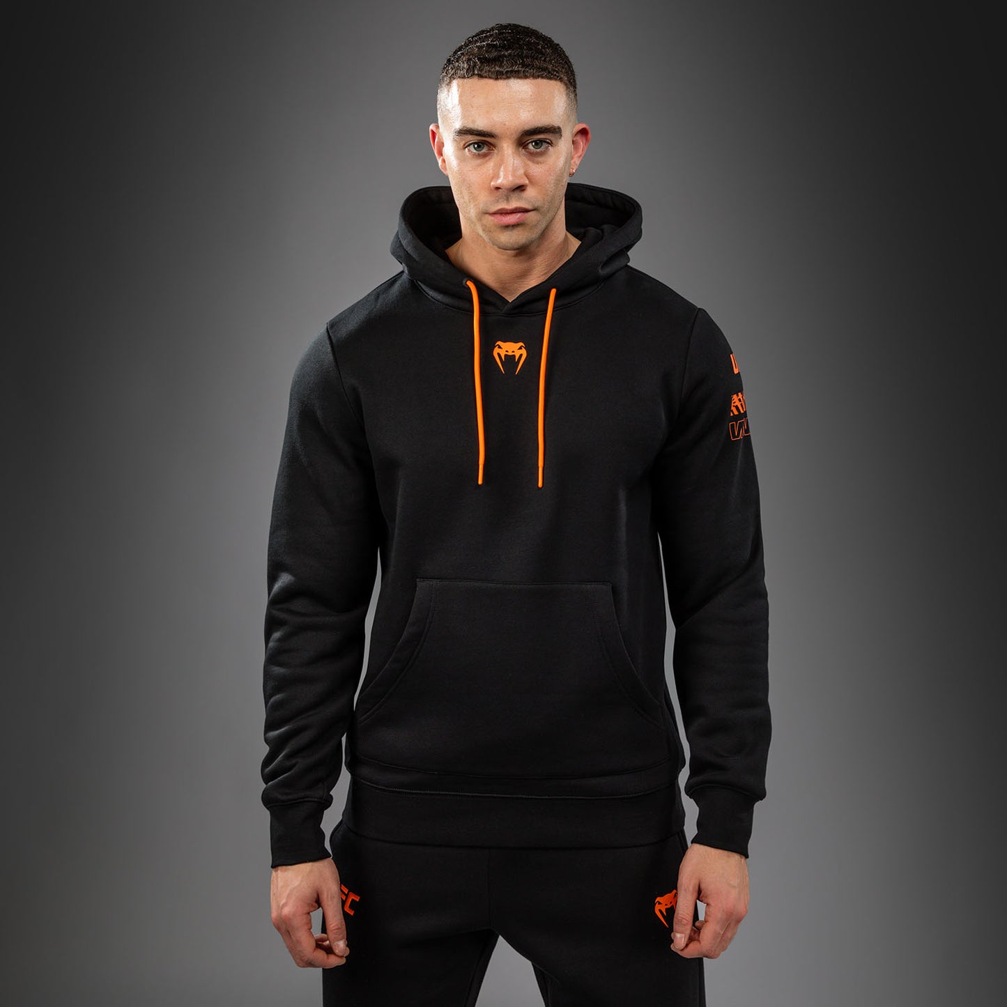 Men's UFC Zenith by Venum Black Authentic Fight Week Pullover Hoodie