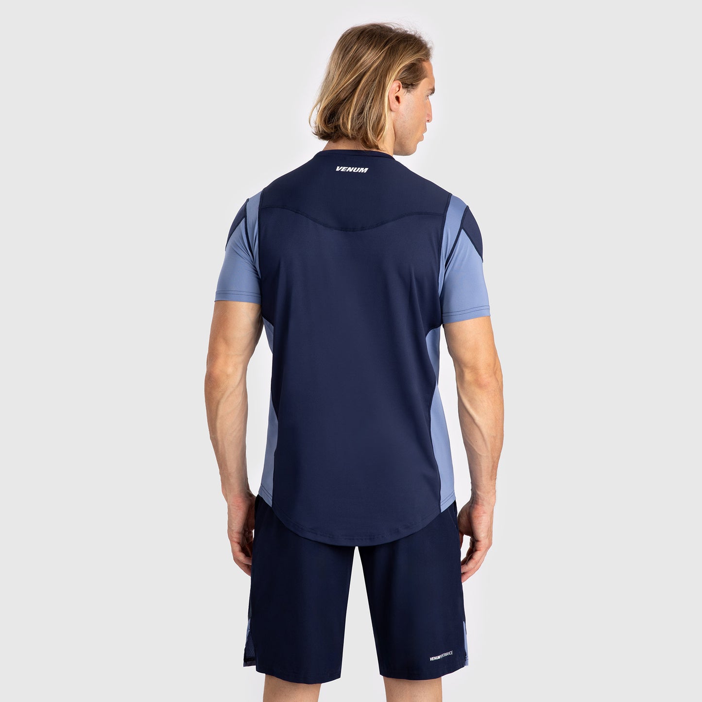 Venum Tempest Men's Dry-Tech T-Shirt - Navy Blue/Blue