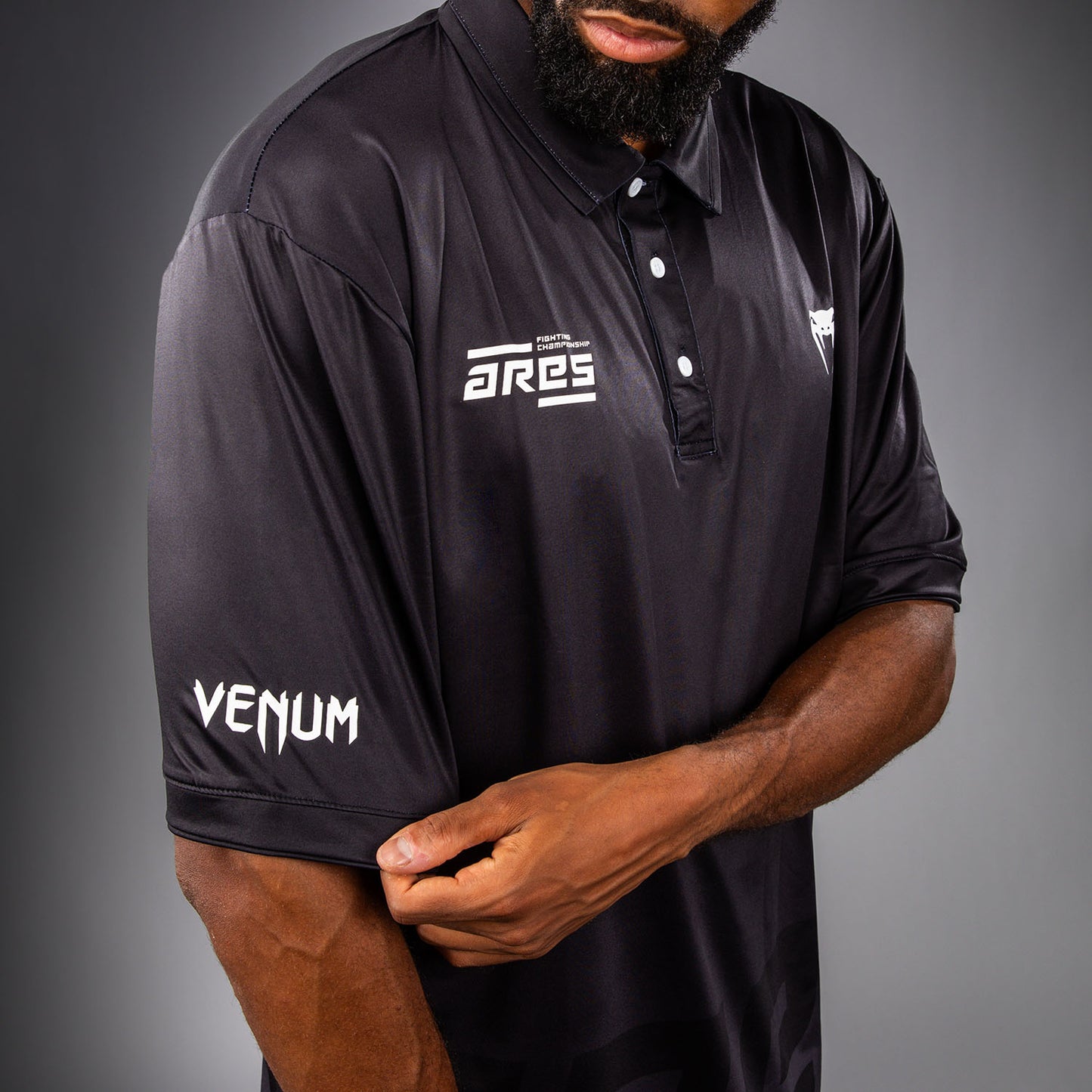 Venum x Ares Polo Shirt – Black