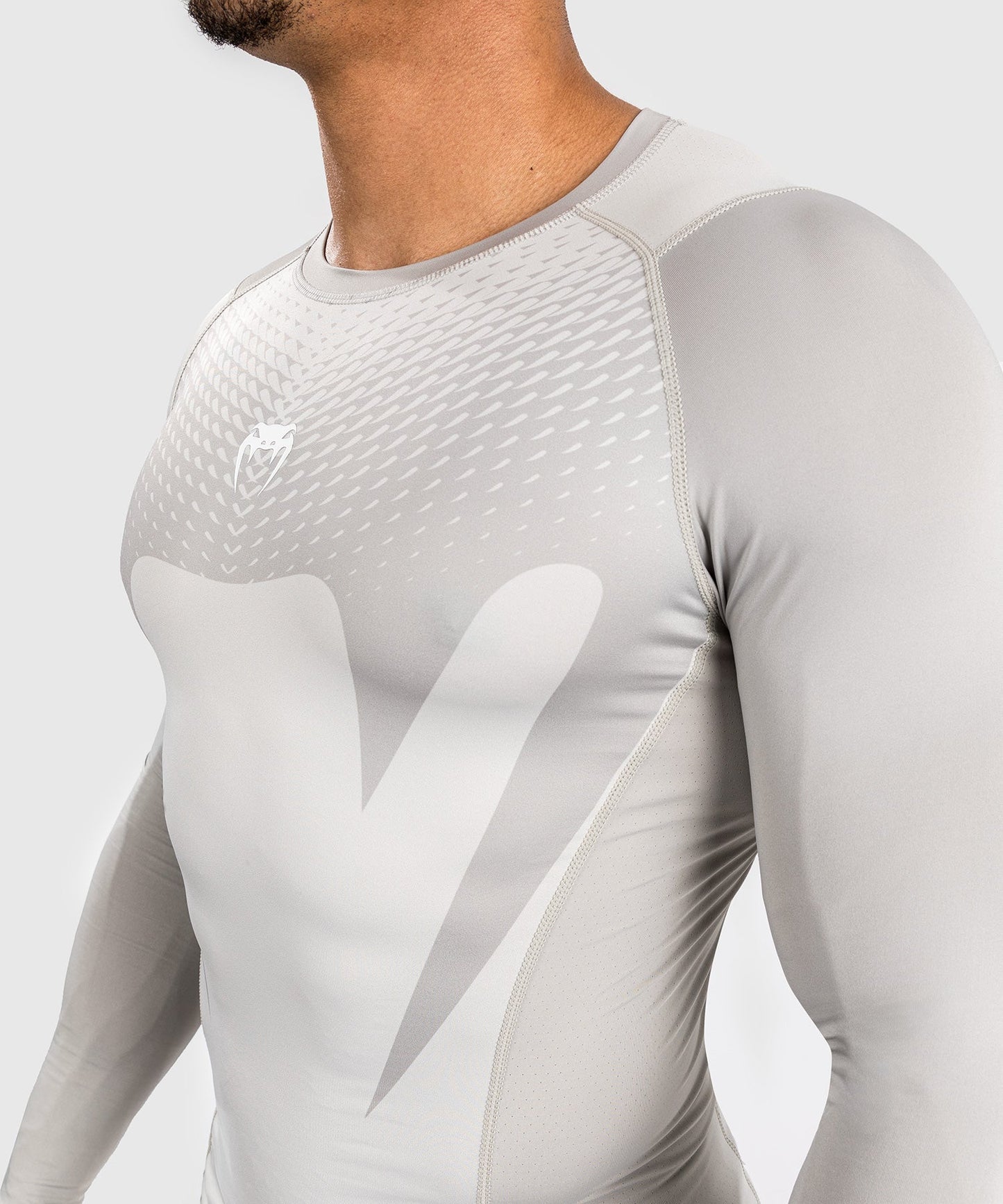 Venum Attack Men's Long Sleeve Rashguard - Sand