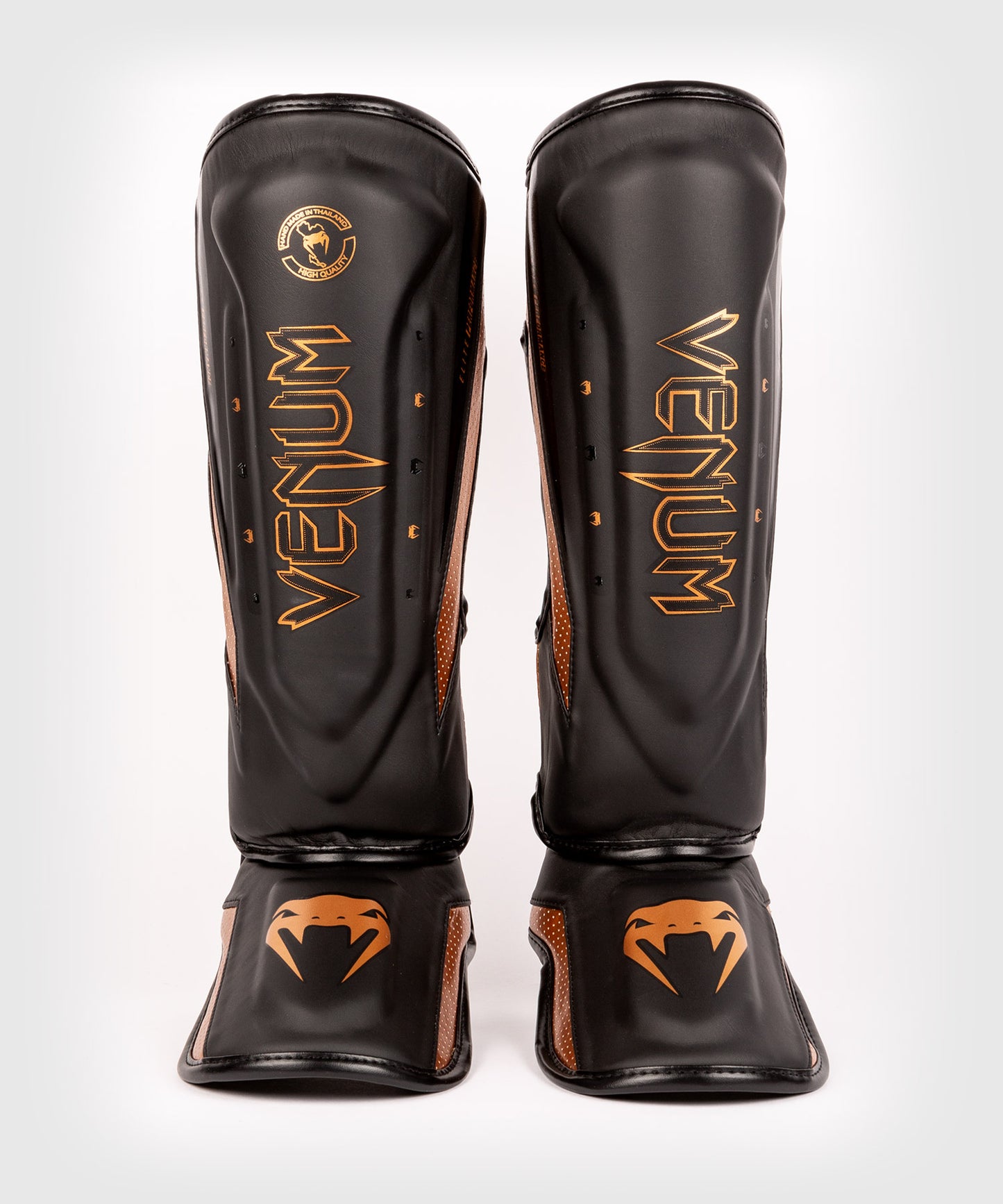 Venum Elite Evo Shinguards - Black/Bronze