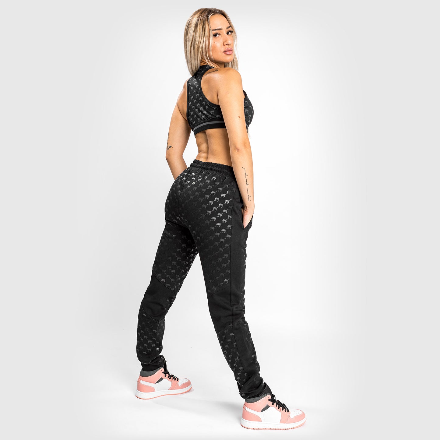 Venum Monogram Joggers - For Women - Black/Pink Gold