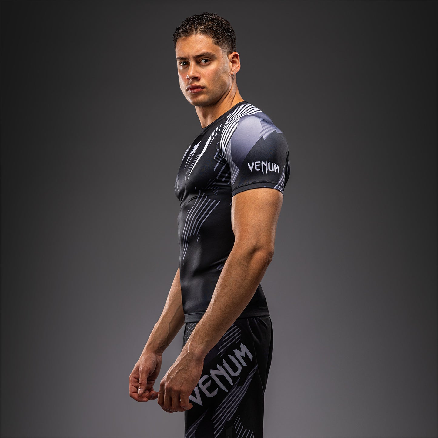 Venum No-Gi 6.0 Short Sleeve Rashguard - Black/White