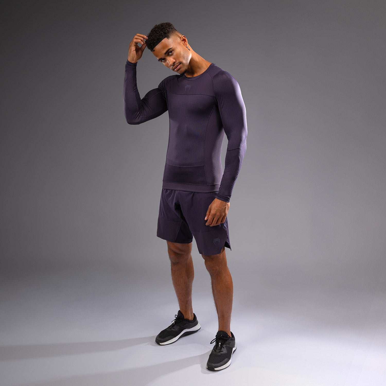 Venum G-Fit Air Men's Long Sleeve Rashguard - Deep Purple