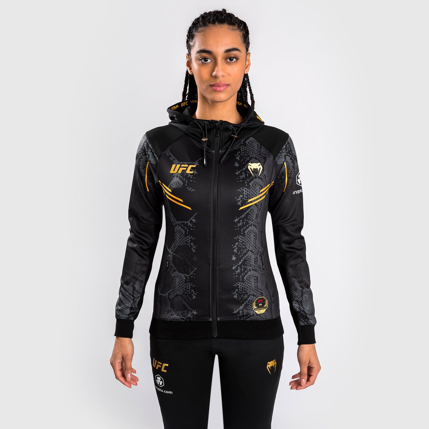UFC Adrenaline by Venum Personalized Authentic Fight Night  Women’s Walkout Hoodie - Champion