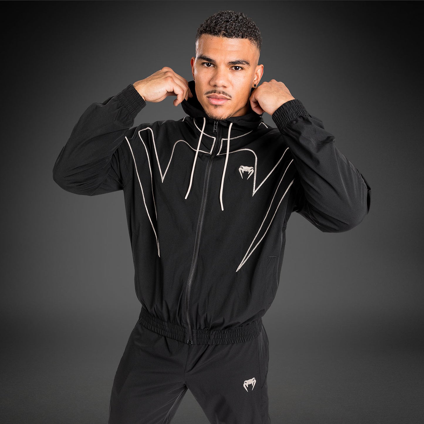 Venum Attack 90 Tracksuit Jacket - Black/White
