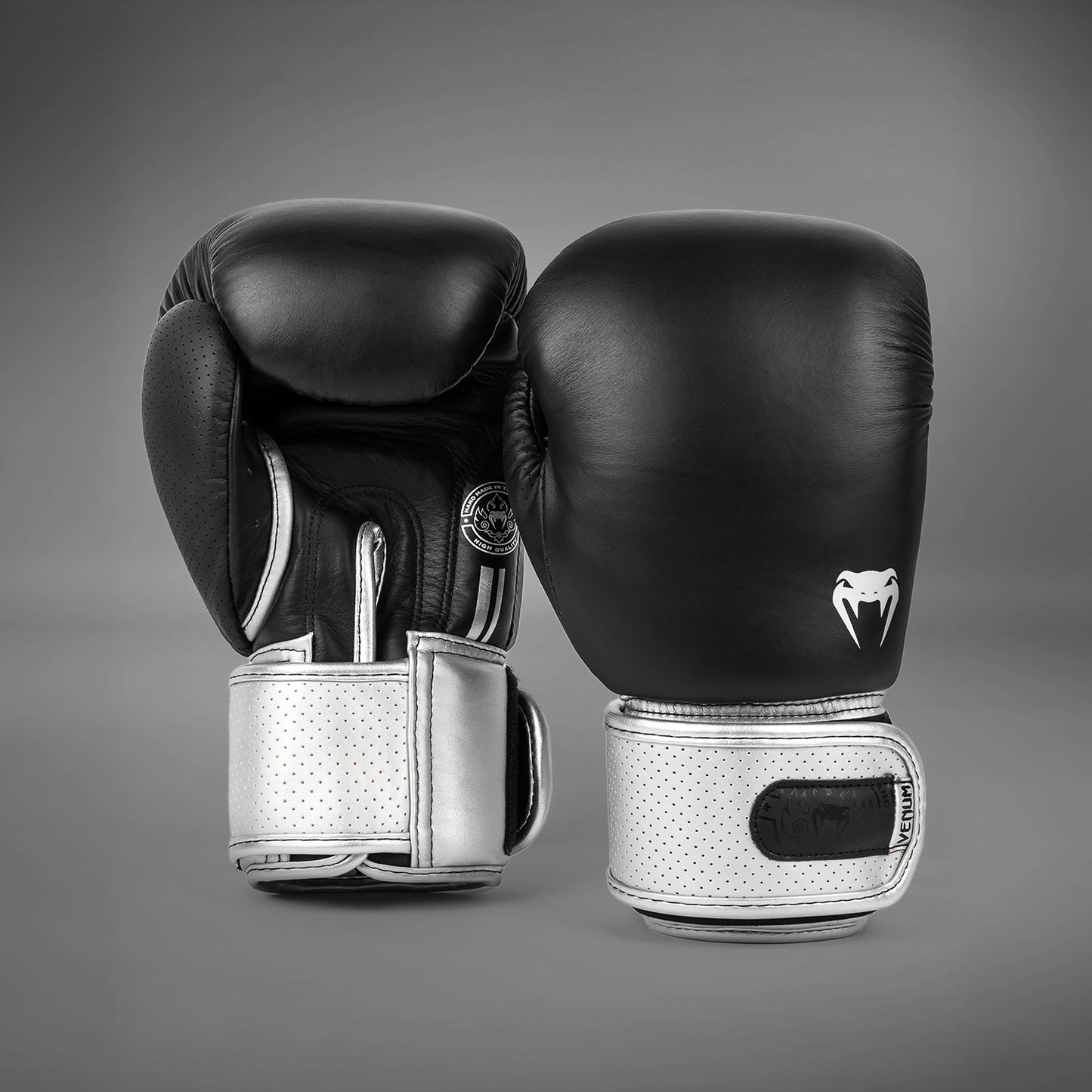 Venum Power 2.0 Boxing Gloves - Black/Silver