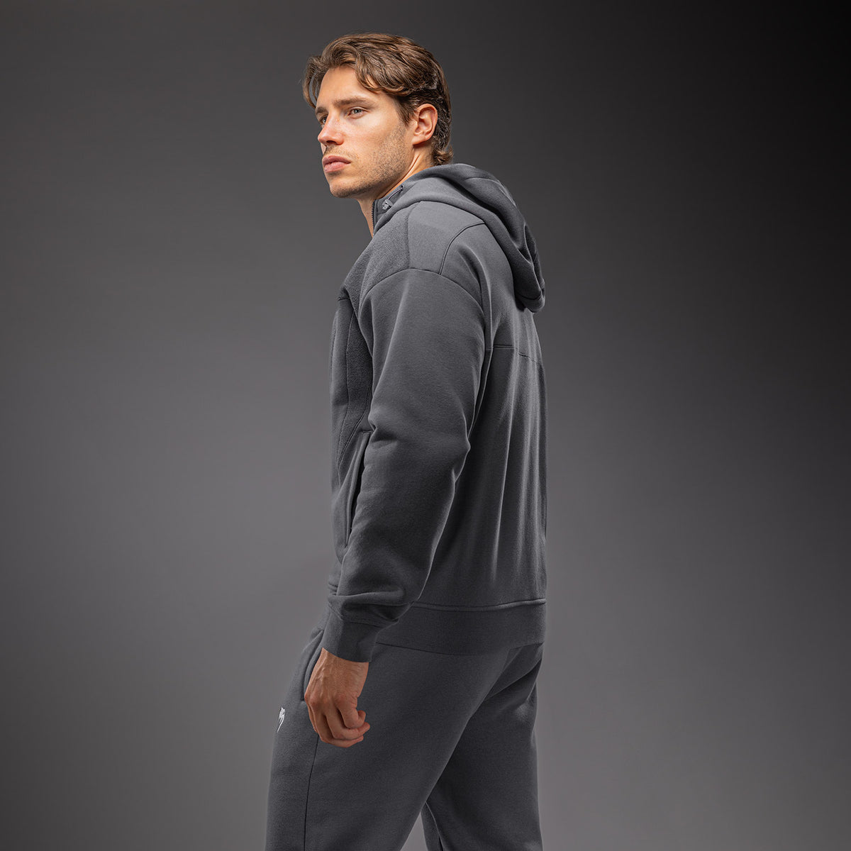 Venum Attack Fleece & Weave Track Jacket - Grey