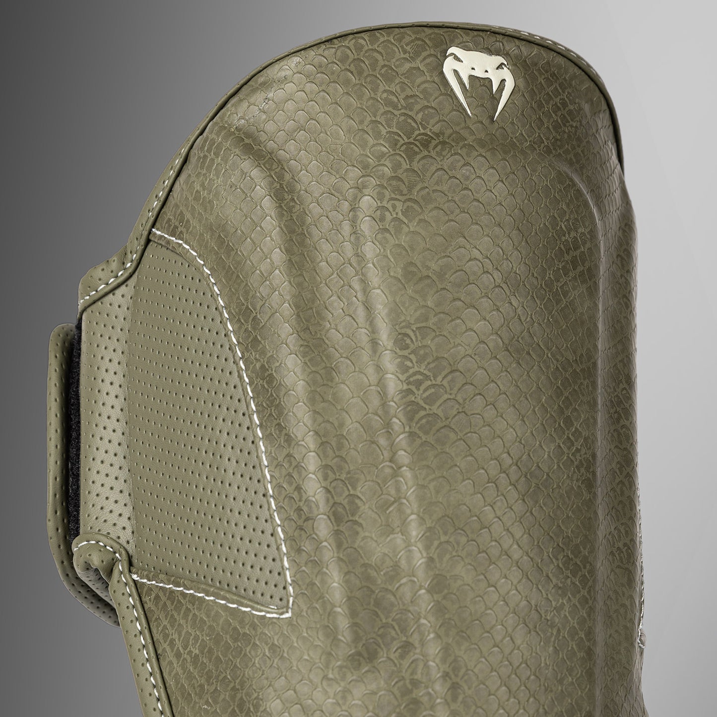 Venum Impact Evo Scales Shin Guards - Army Green