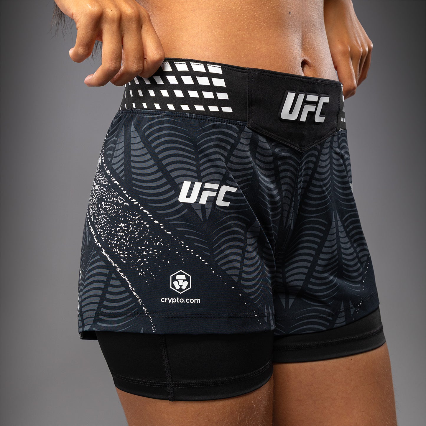 Women's UFC Zenith by Venum Black Authentic Short Fit Fight Short