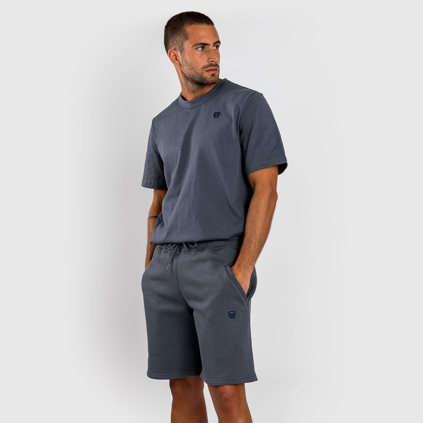 Venum Silent Power Cotton Short - Navy Blue