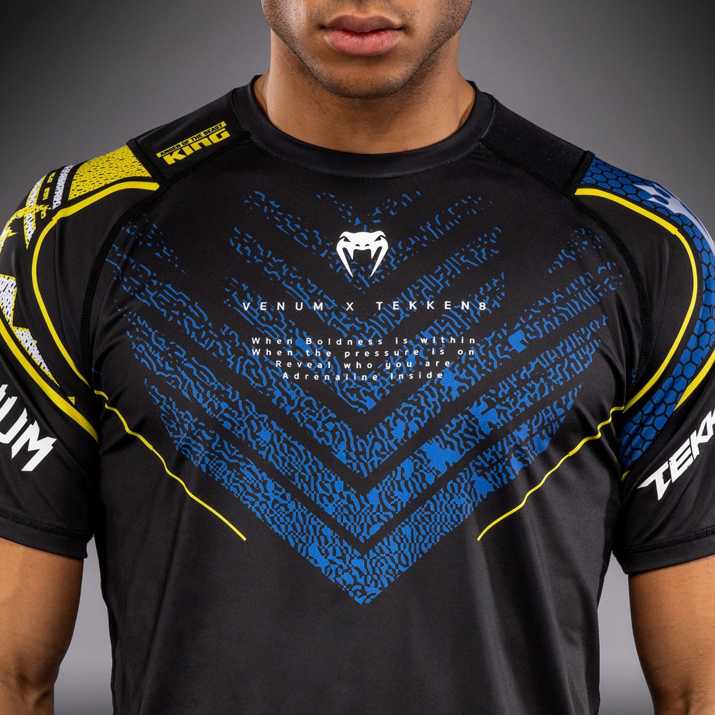 Venum x TEKKEN 8 Dry-Tech T-Shirt - King - Black/Yellow