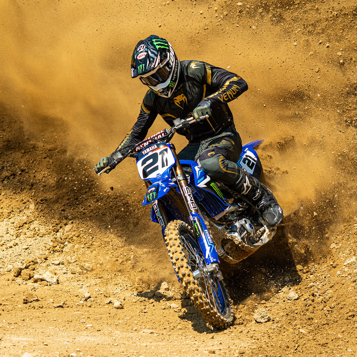 Venum MX Challenger Jersey - Black/Green/Gold