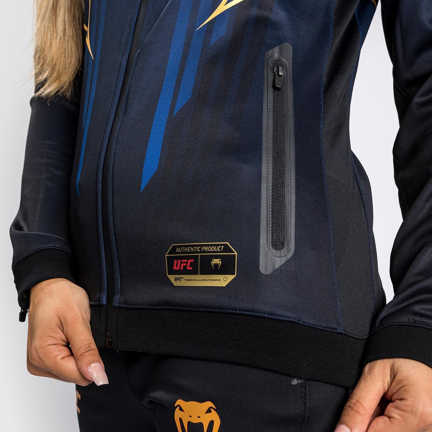 Ufc Authentic Fight Night 2.0 Kit By Venum Women's Walkout Hoodie - Midnight Edition - Champion