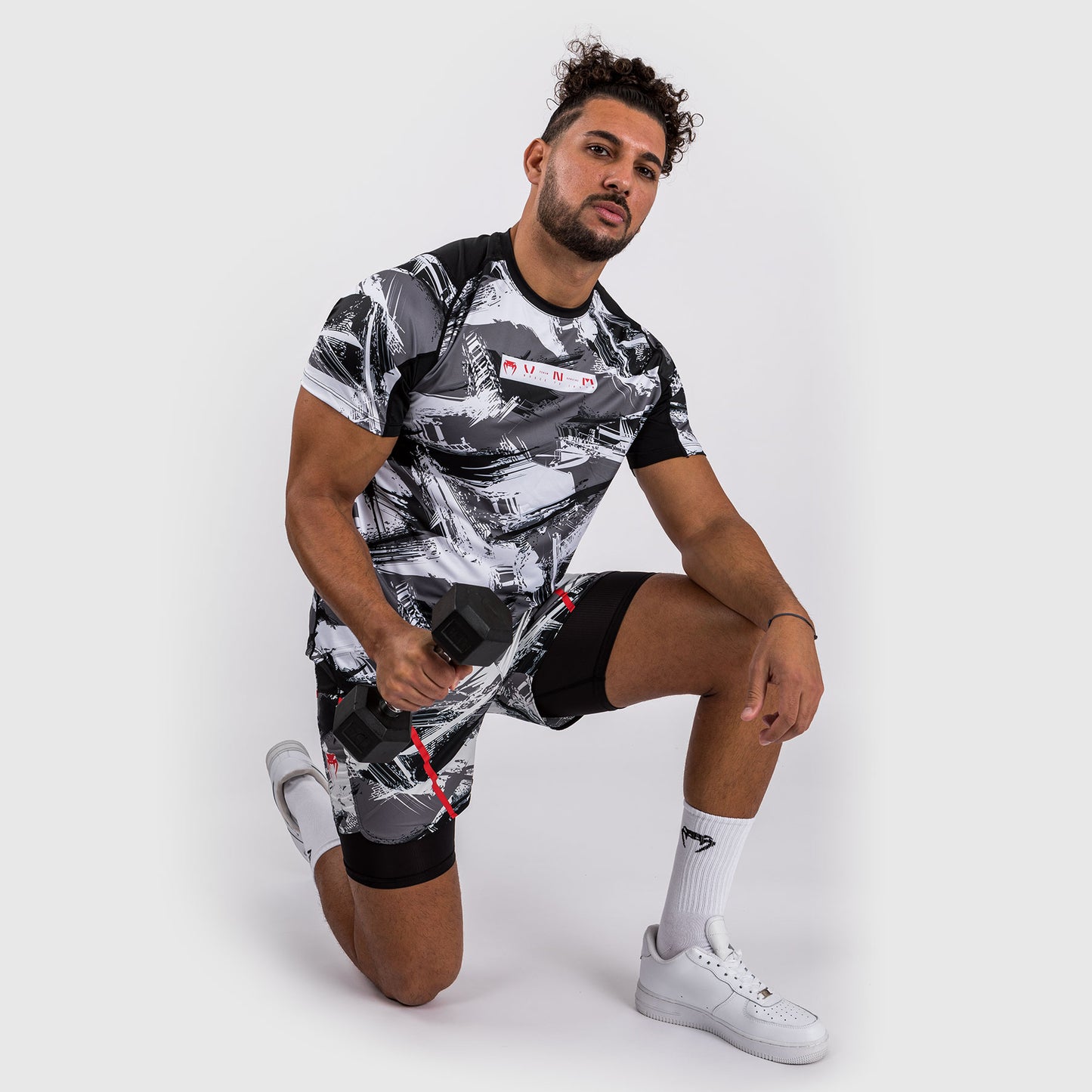 Venum Electron 3.0 Dry-Tech t-shirt - Grey/Red