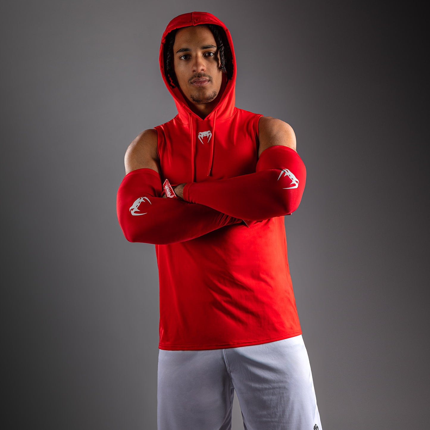 Venum Elite Sleeveless Dry-Tech Hoodie - Red