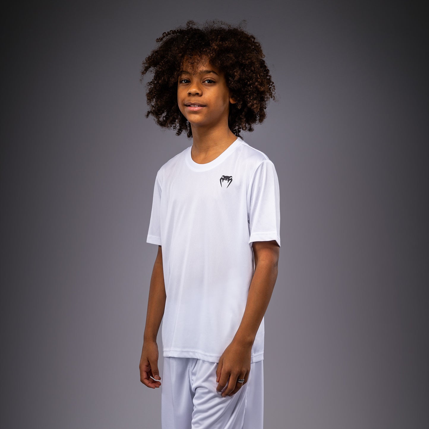 Venum Lineup Youth Performance Short Sleeve T-Shirt - White/Black