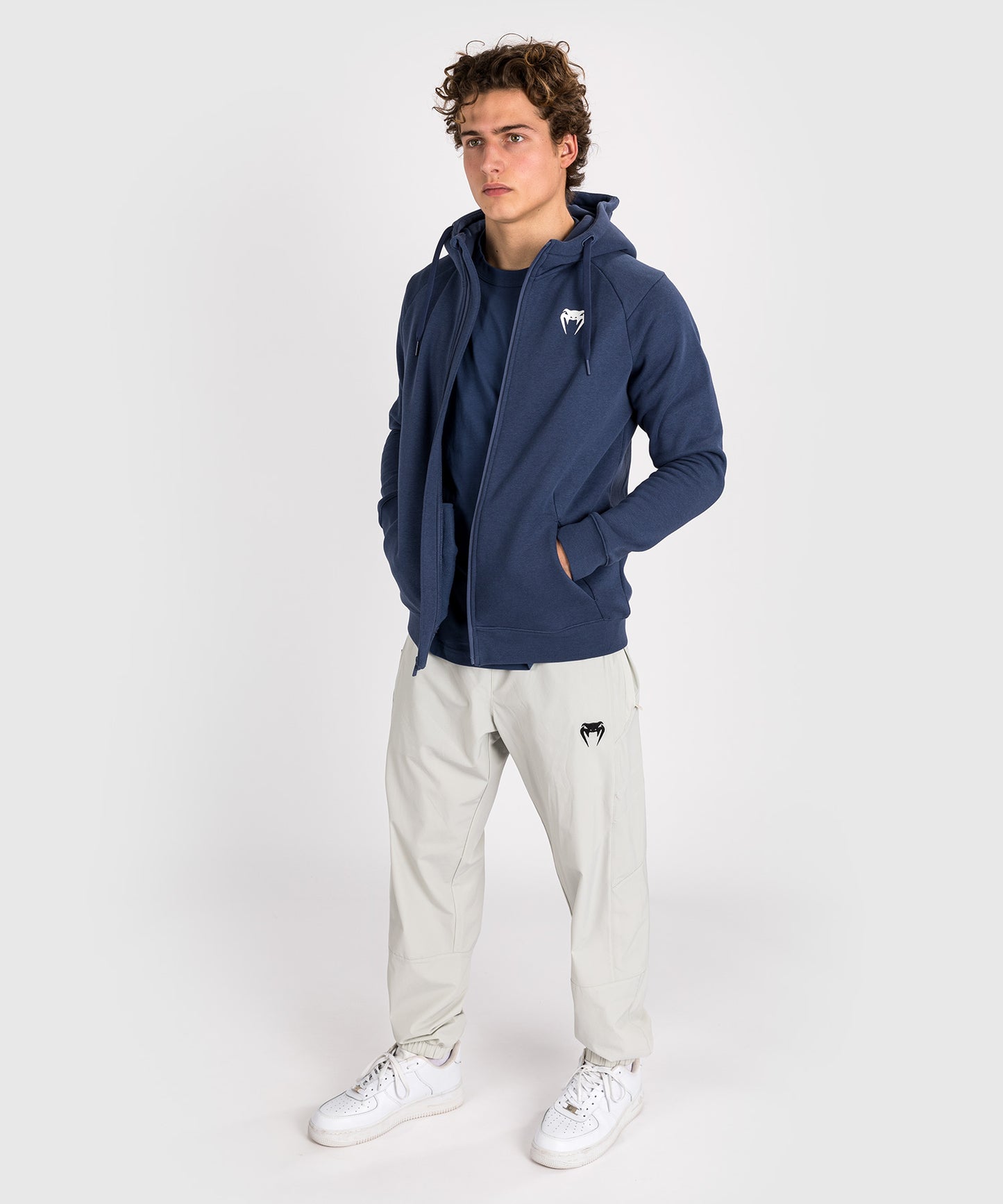 Venum Strikeland  Full Zip Hoodie - Navy Blue