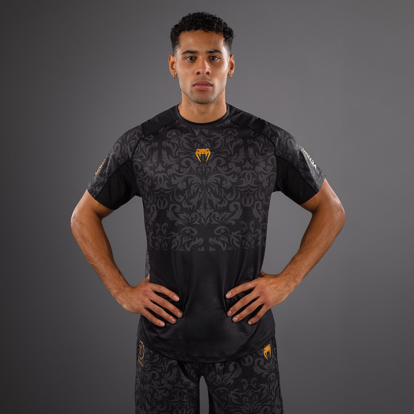 Venum x Topuria Unmatched Edition Dry-Tech Shirt - Black/Gold