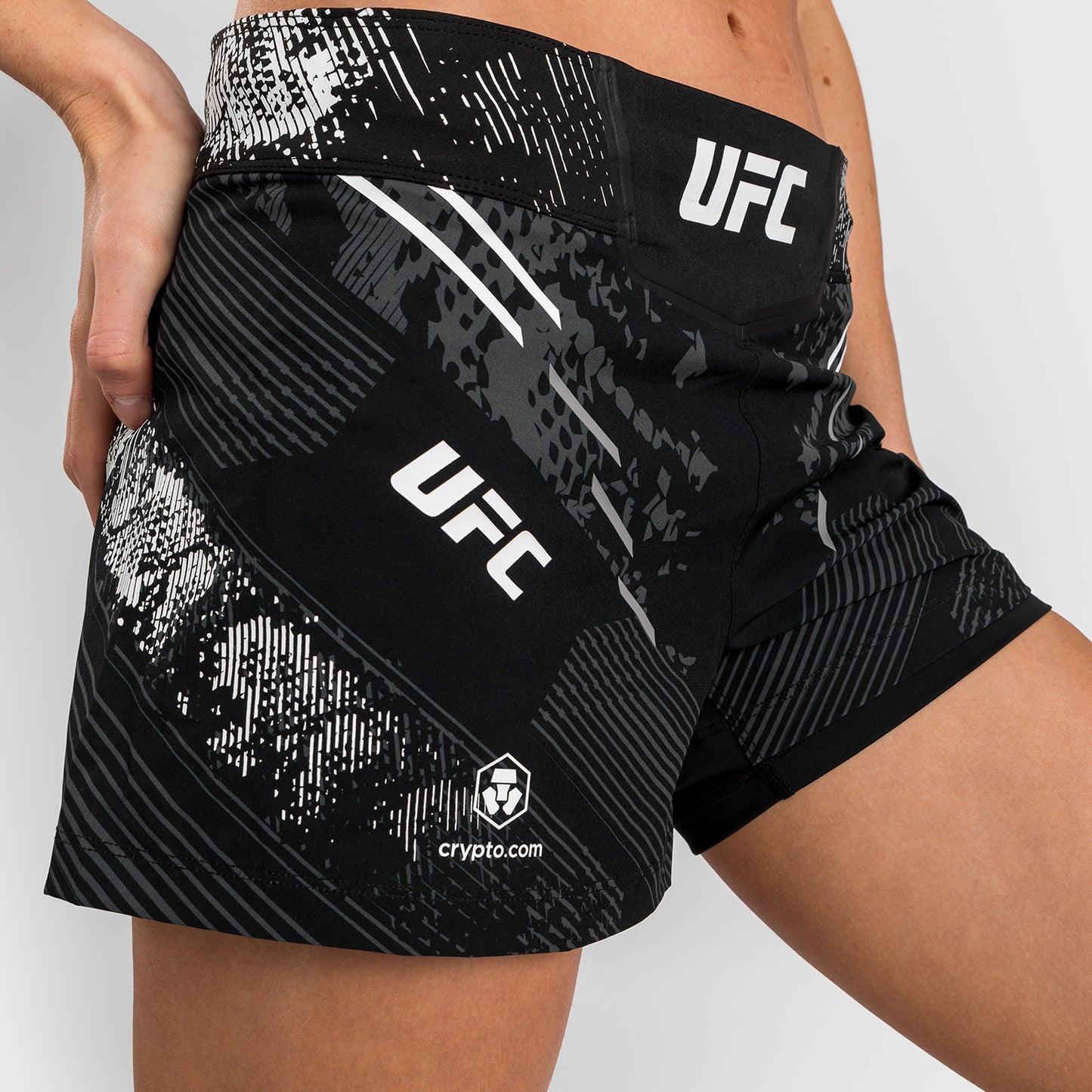 UFC Adrenaline by Venum Personalized Authentic Fight Night Women’s Fight Short - Black