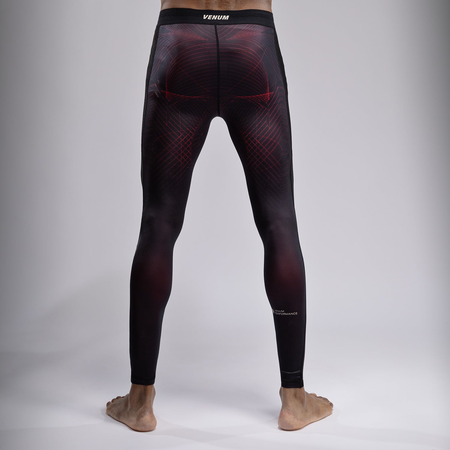 Venum G-Fit Air Men's Spats - Deep Black/Fire Red