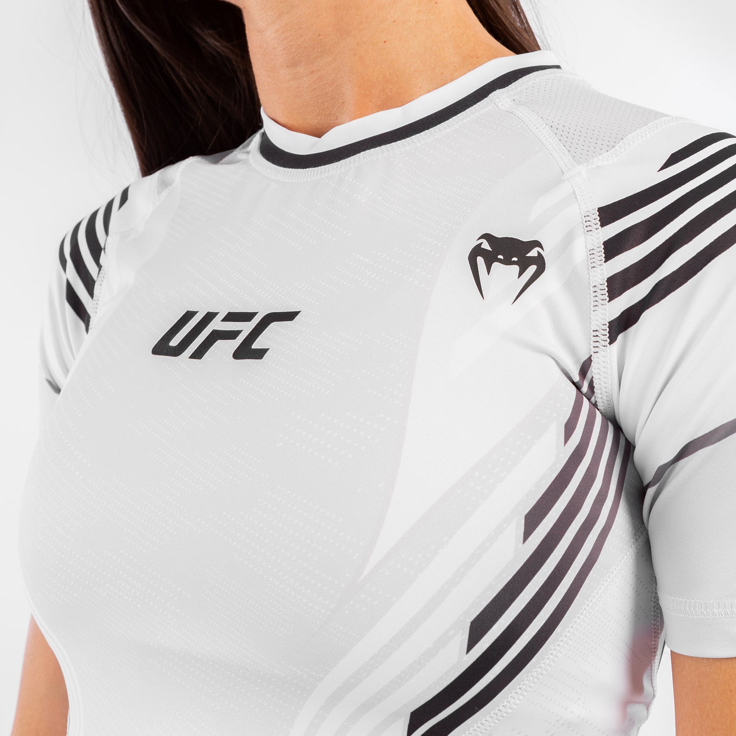UFC Venum Authentic Fight Night Women's Rashguard - White