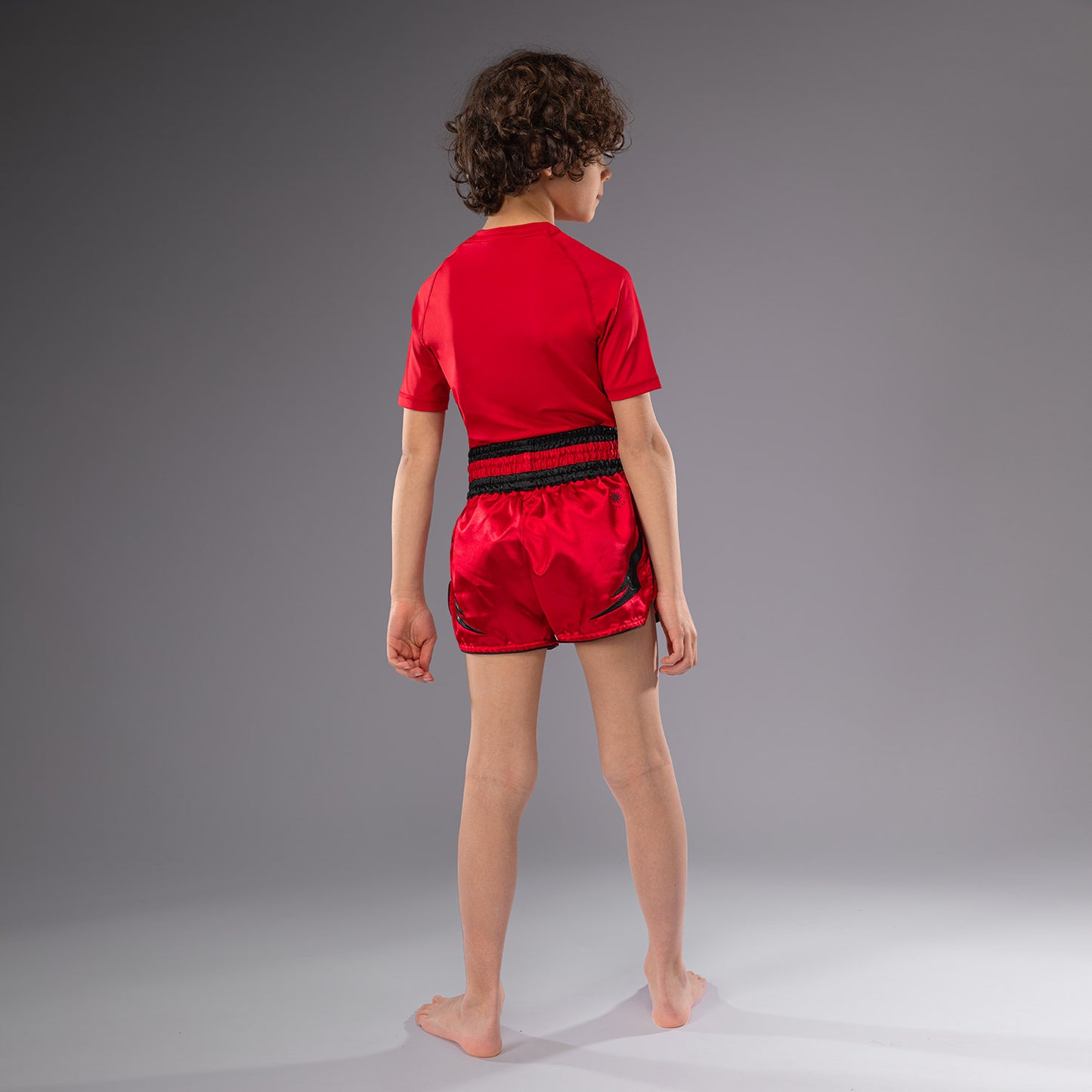 Venum Inferno Kids Thai Shorts - Cherry Red