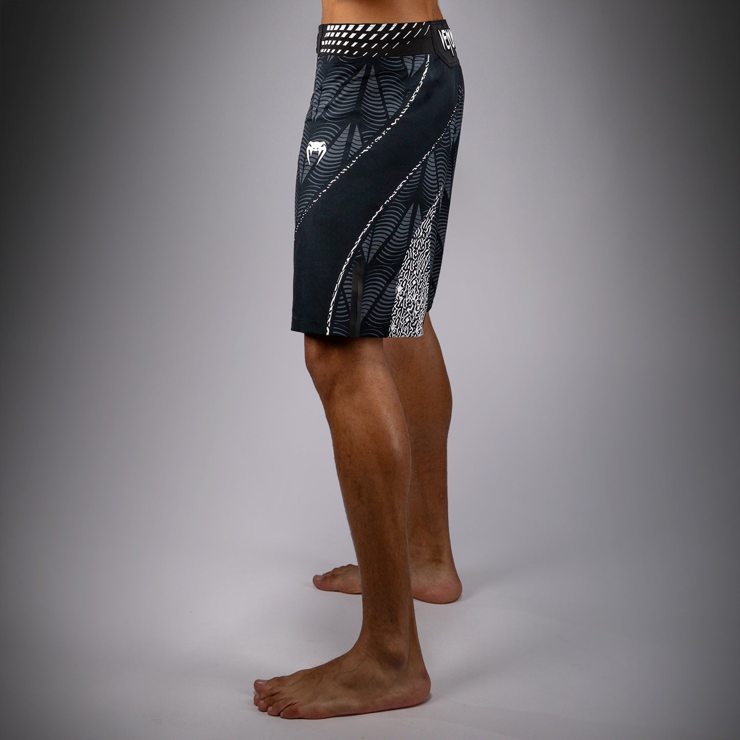 Men's UFC Zenith by Venum Black Authentic Fight Night Long Fit Fight Short