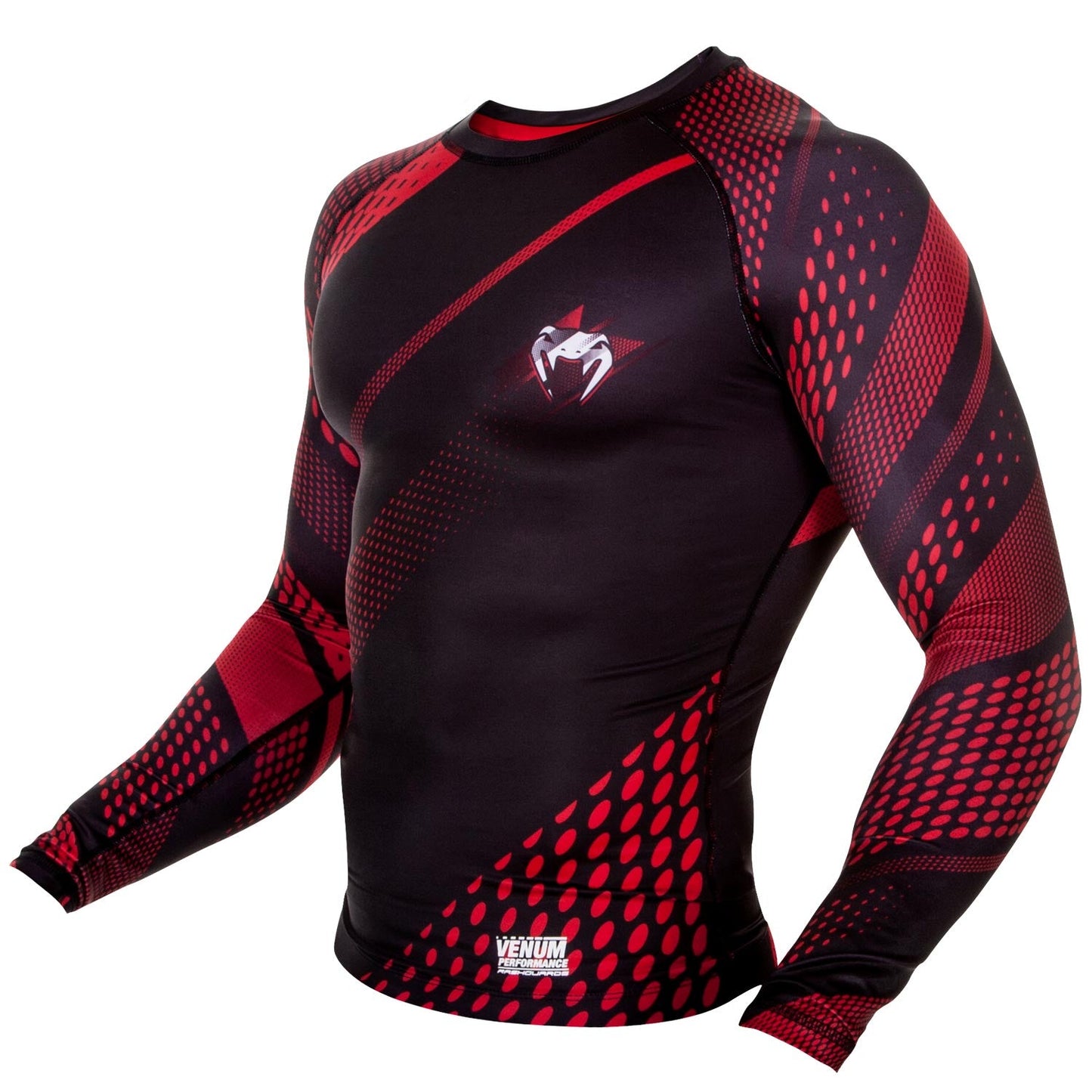 Venum Rapid Rashguard - Long Sleeves - Black/Red