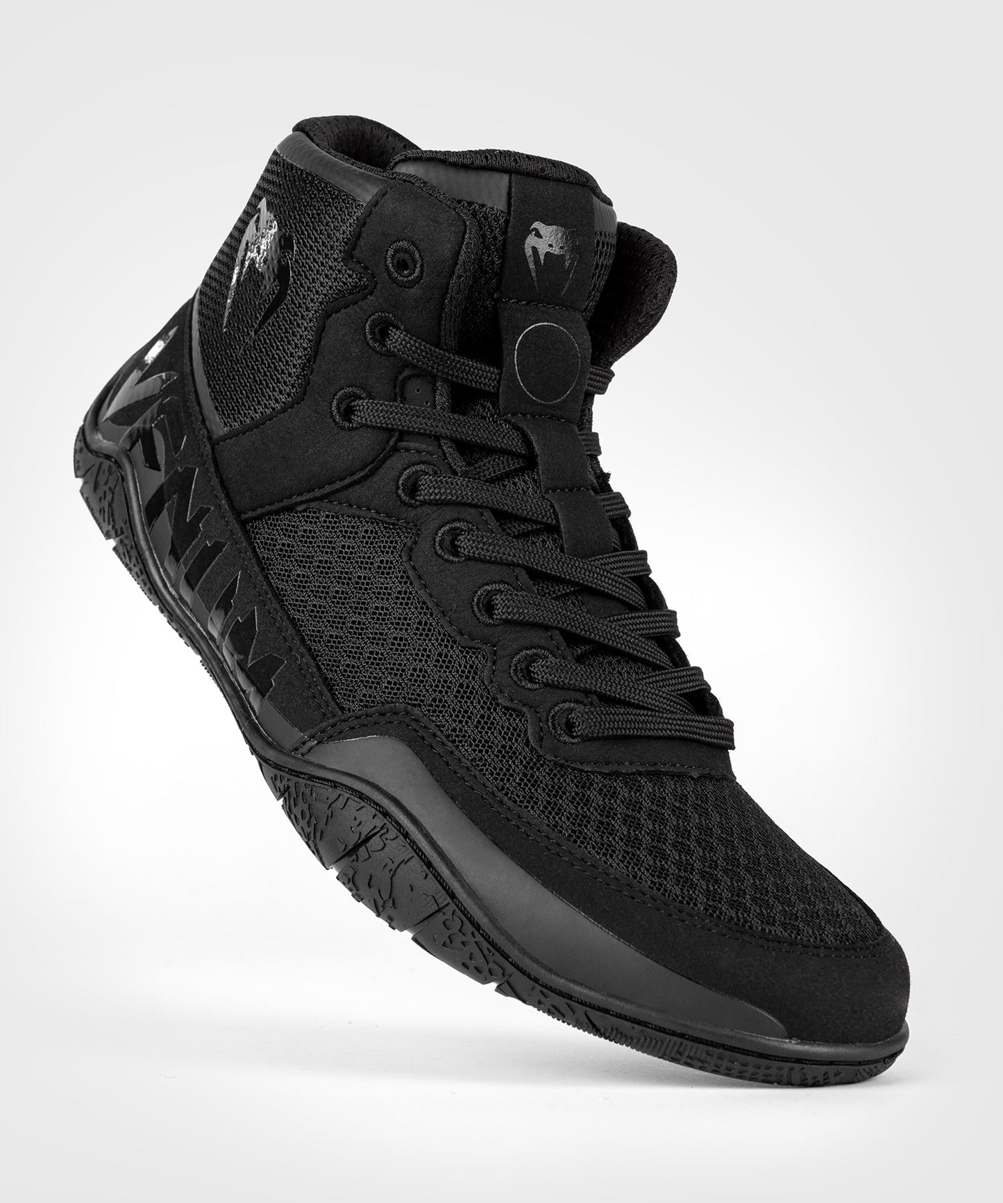 Venum Elite Wrestling Shoes - Black/Black