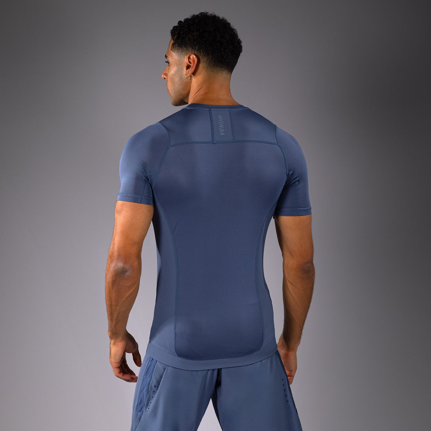 Venum G-Fit Air Men's Short Sleeve Rashguard - Foggy Blue