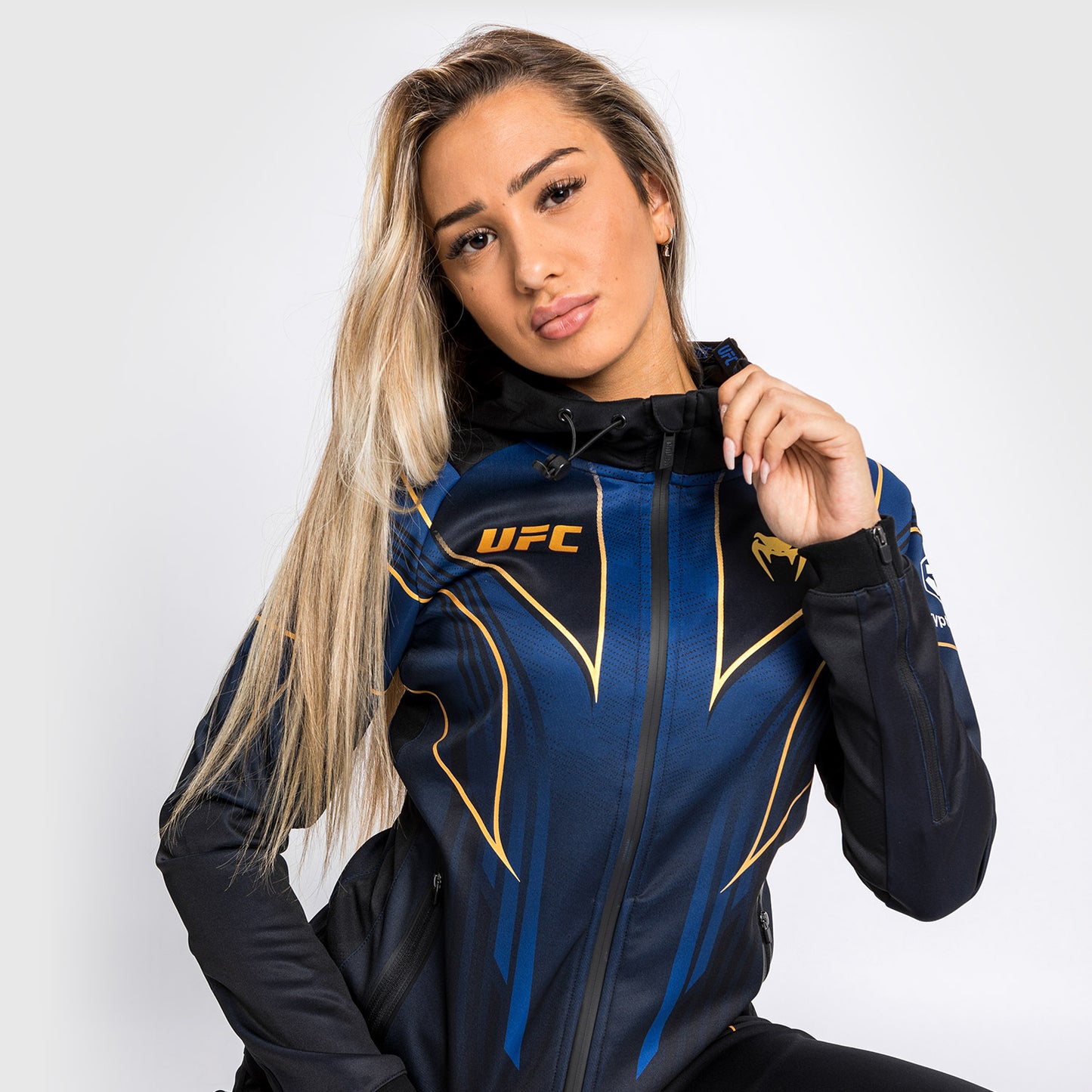 Ufc Authentic Fight Night 2.0 Kit By Venum Women's Walkout Hoodie - Midnight Edition - Champion
