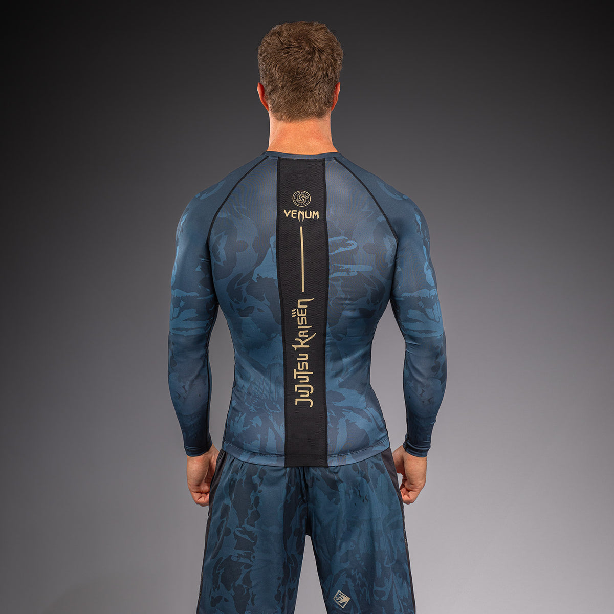Jujutsu Kaisen x Venum Fushiguro Long Sleeve Rashguard - Ocean Blue