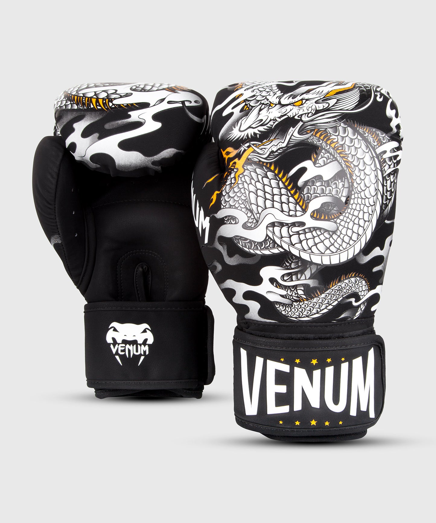 Venum Dragon's Flight Boxing Gloves - Black/White