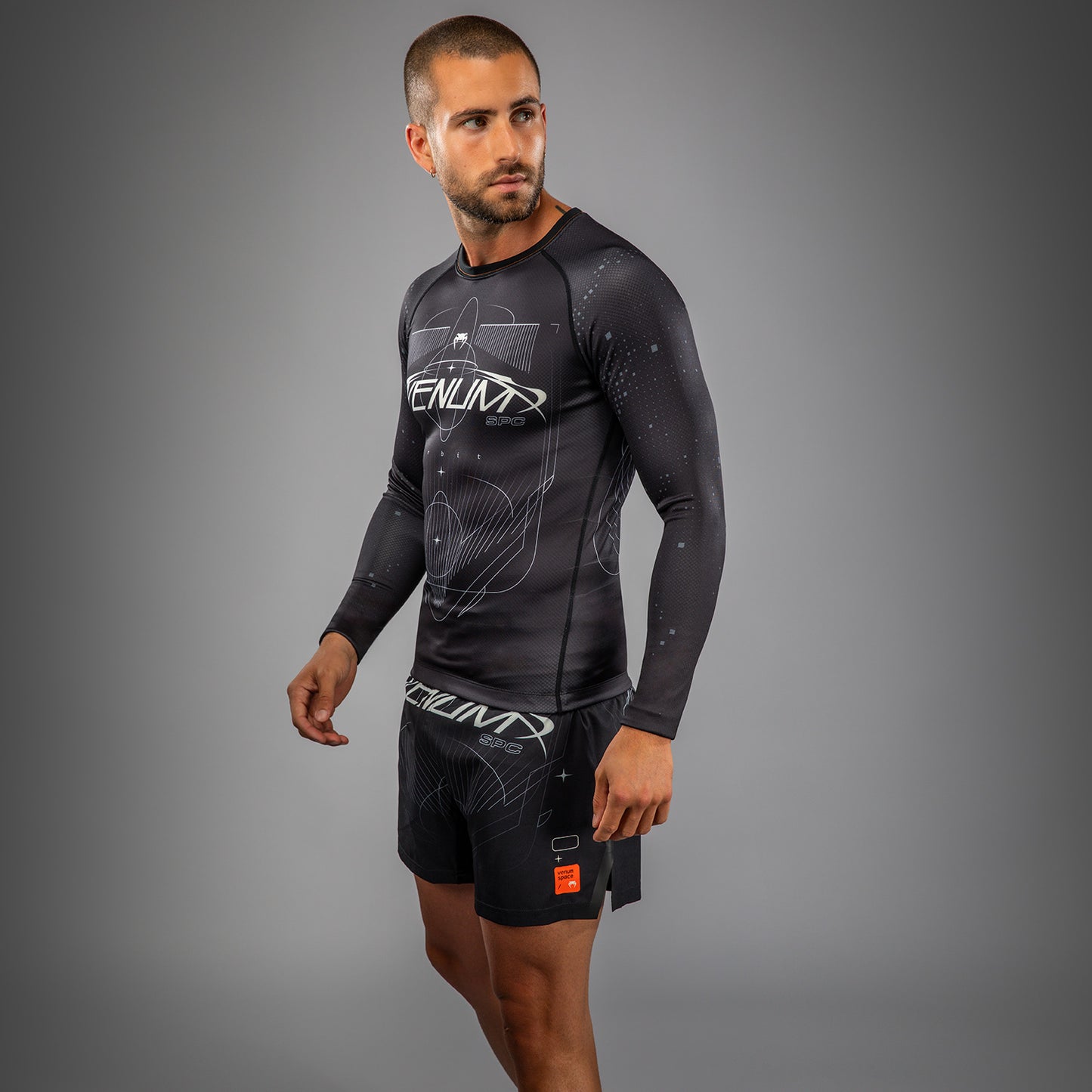Venum Eclipse Long Sleeve Rashguard - Black/Ivory