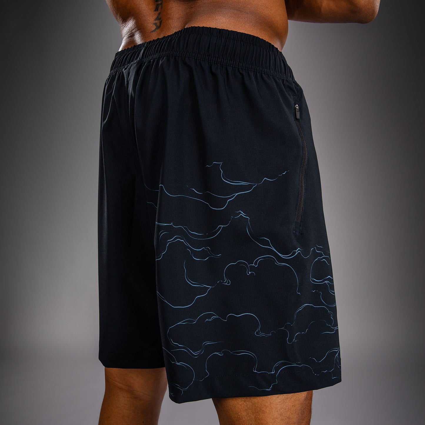 Venum Thunder Dragon Training Shorts - Black/Grey/Copper