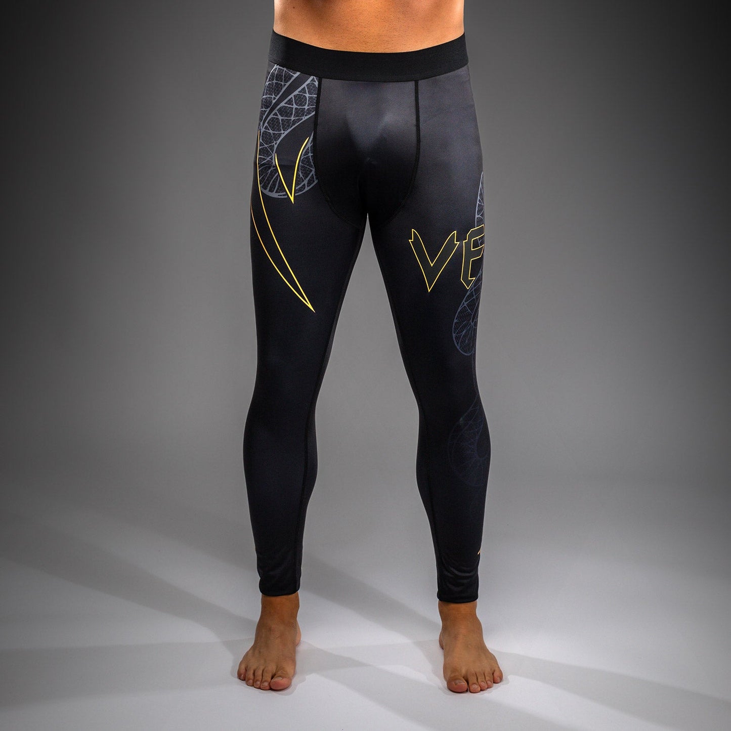 Venum Serpenti Spats - Black/Silver/Gold