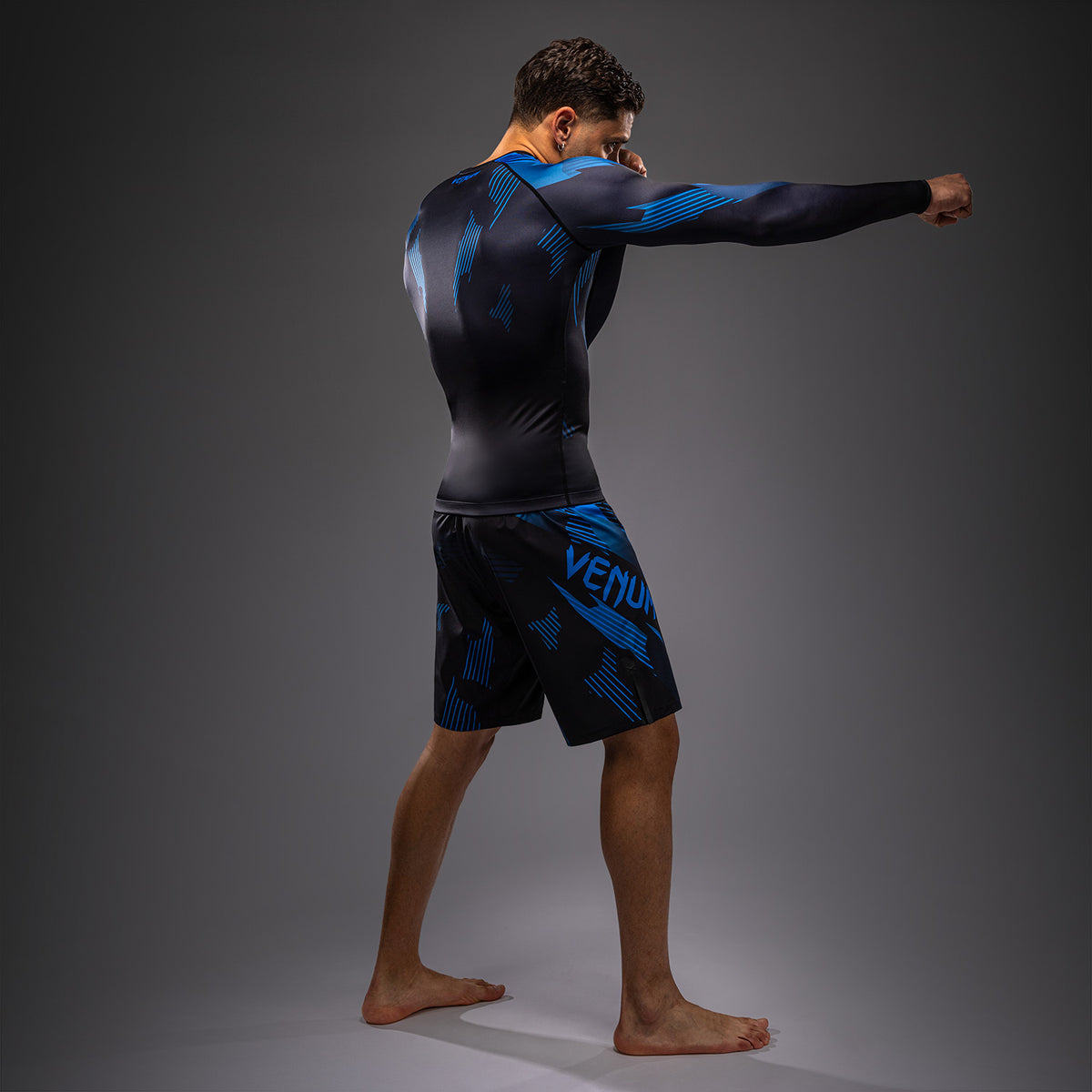 Venum No-Gi 6.0 Long Sleeve Rashguard - Black/Blue