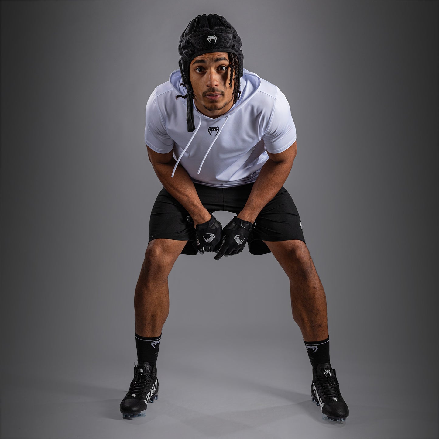 Venum Elite Short Sleeve Dry-Tech Hoodie - White