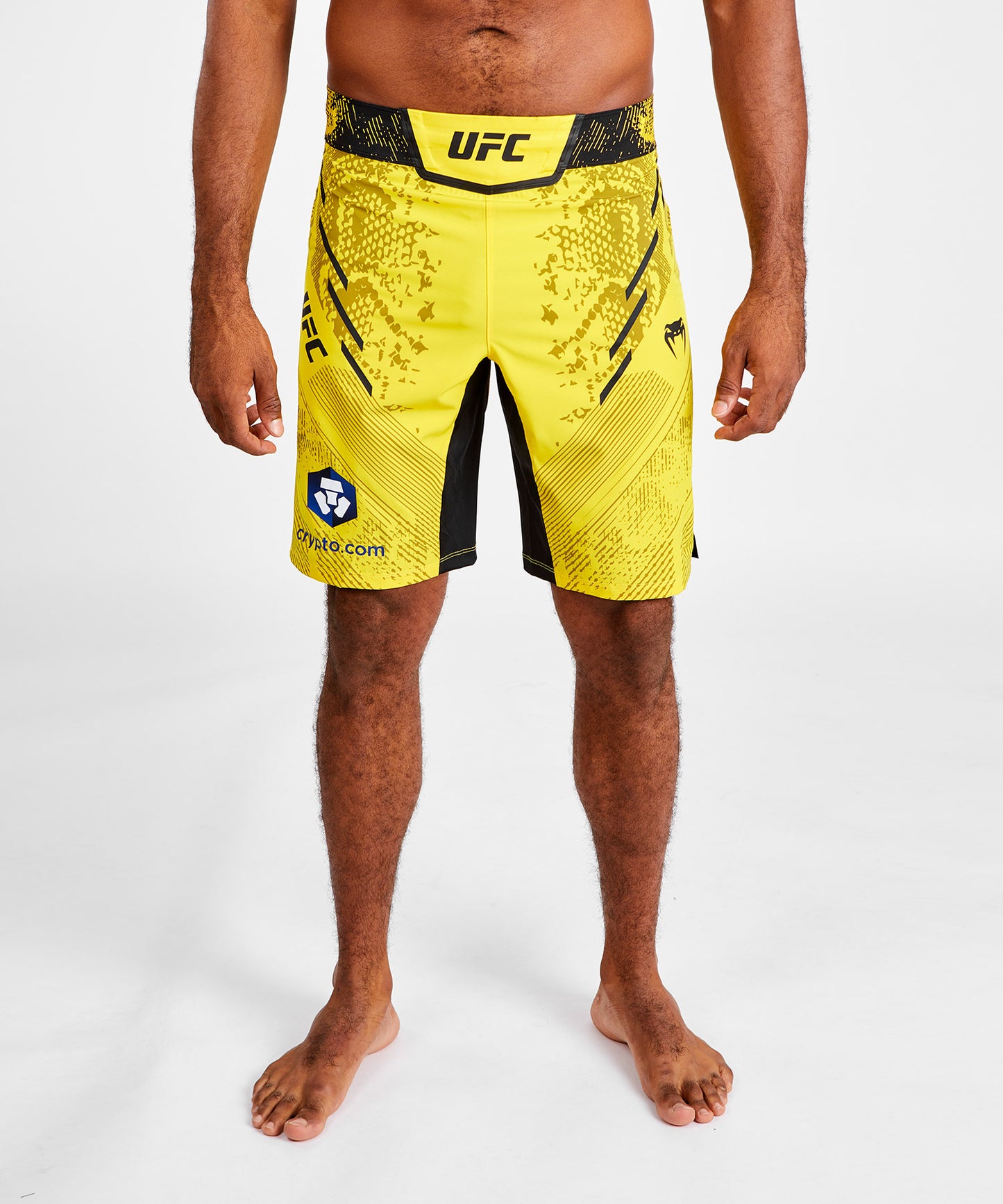 UFC Adrenaline by Venum Personalized Authentic Fight Night Men's Fight Short - Long Fit – Yellow