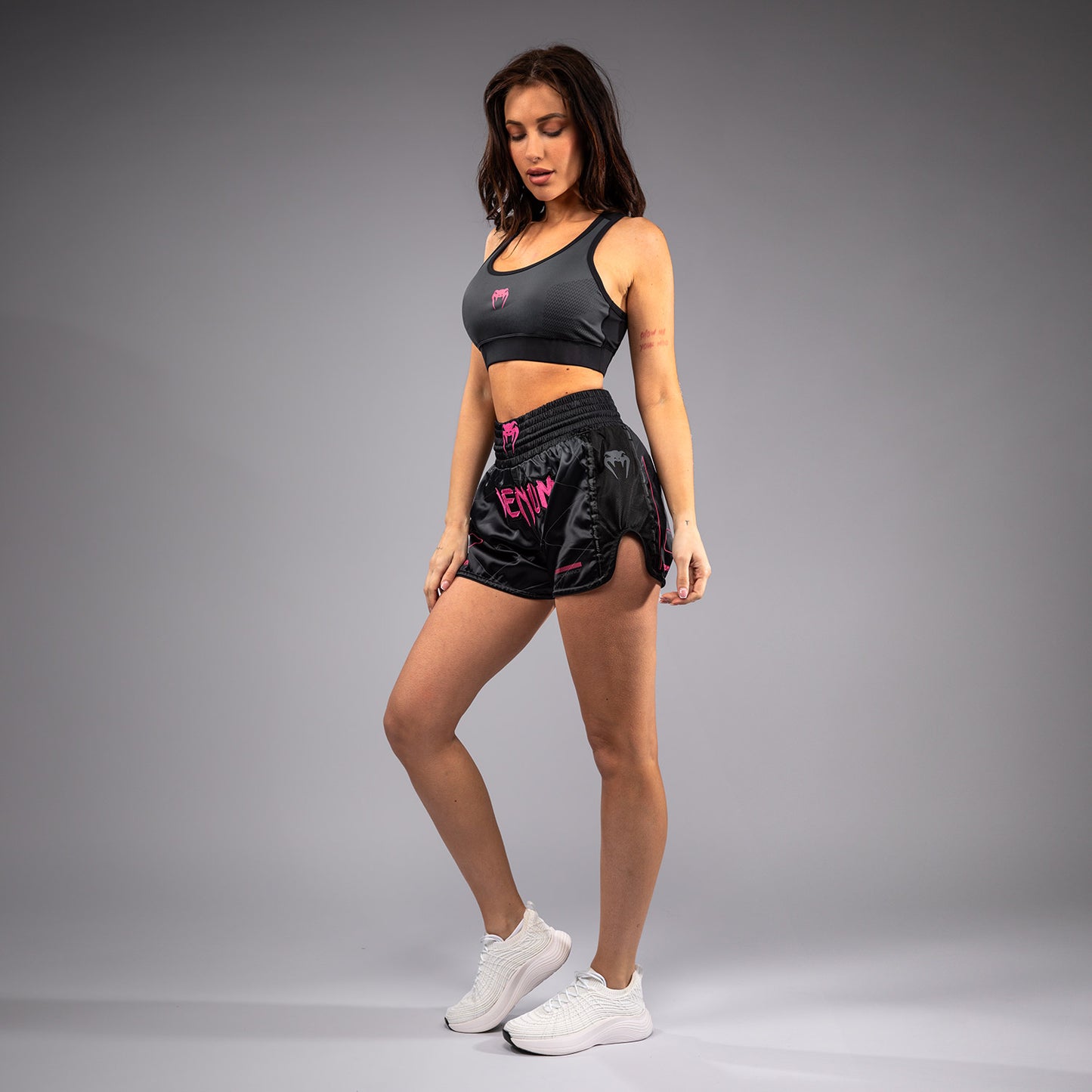 Venum Tactical XT Muay Thai Shorts - Black/Storm Grey