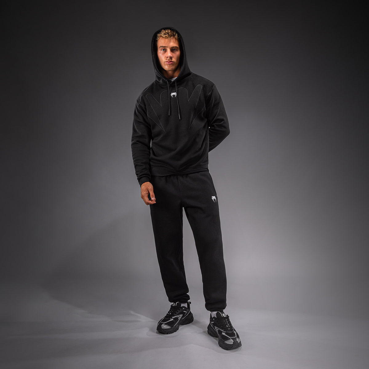 Venum Attack Fleece & Weave Hoodie - Black