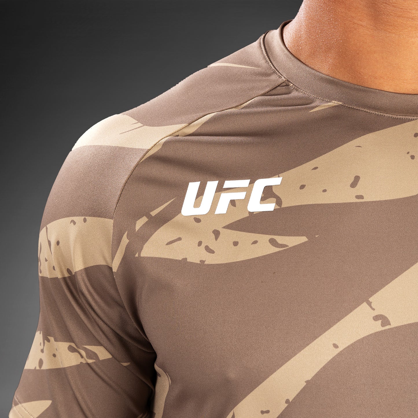 UFC Adrenaline by Venum Men's Fight Week Dry-Tech T-shirt - Desert Camo