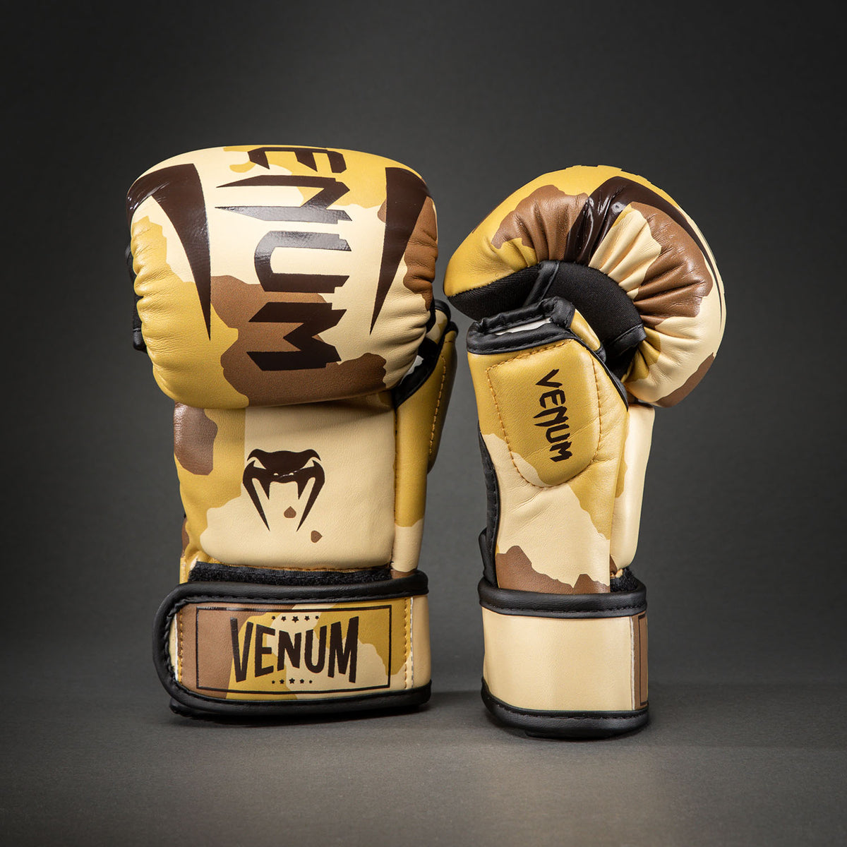 Venum Elite Camo Sparring Gloves - Light Beige/Brown