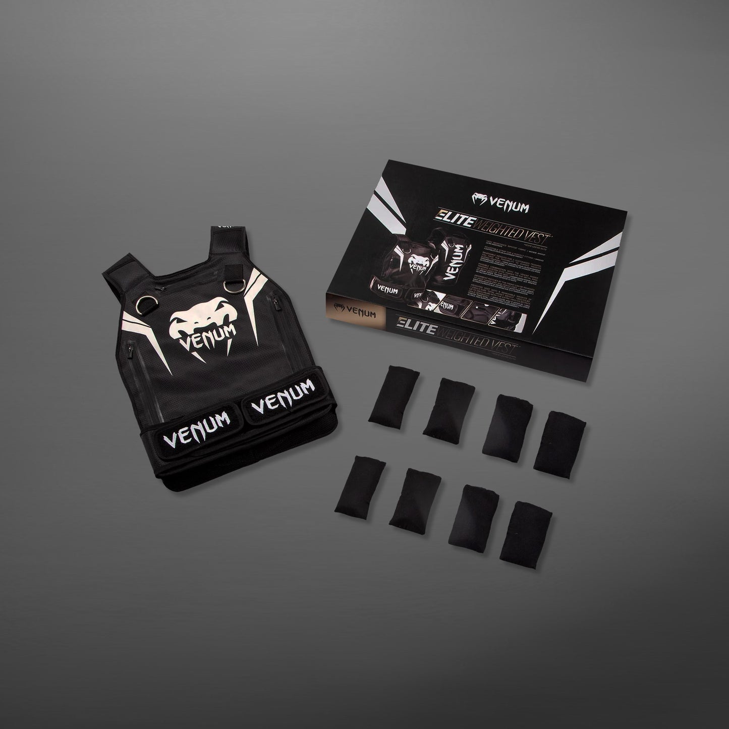 Venum Elite Weighted Vest - Black/White