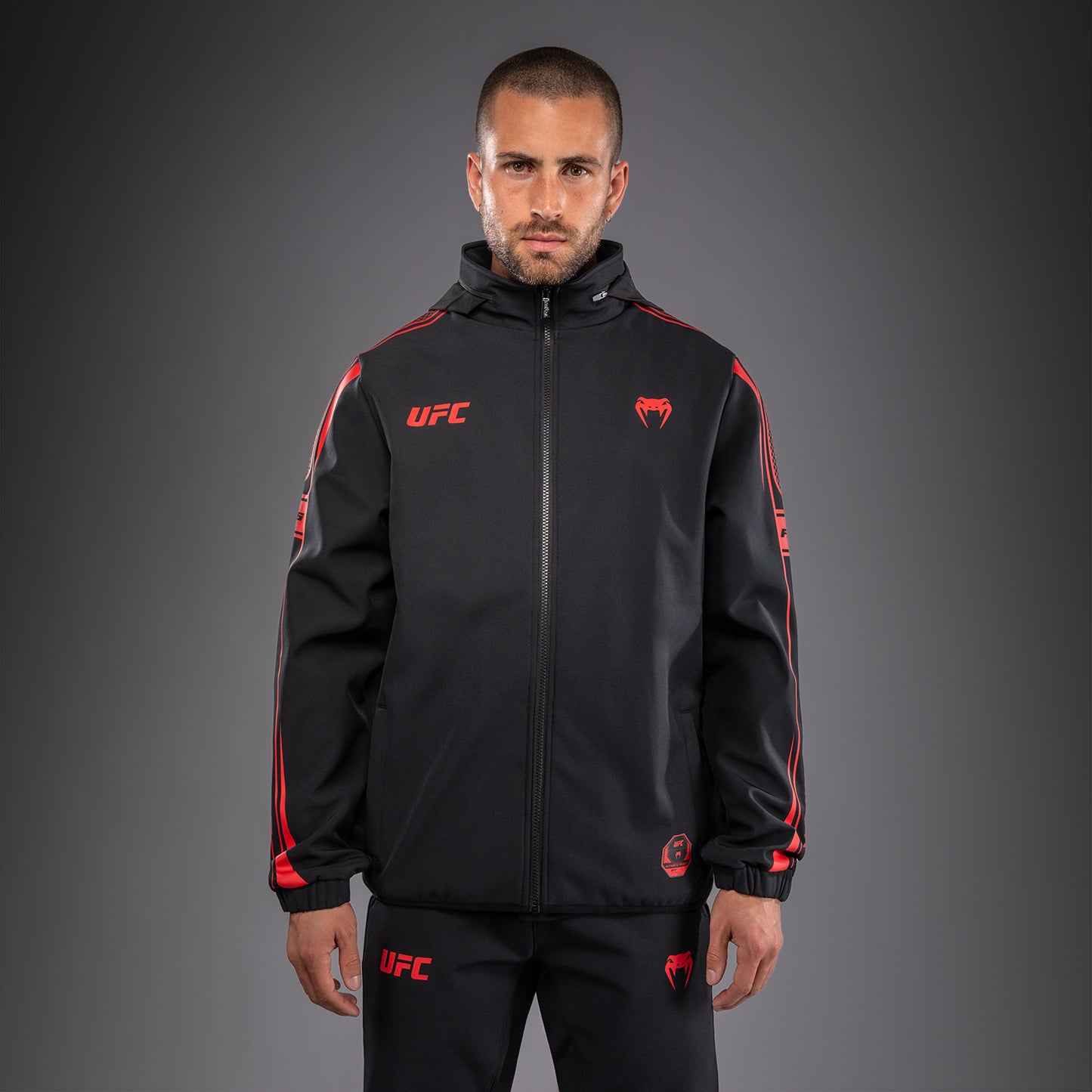 Venum UFC Unity by Venum Authentic Fight Week Men's Zip Hoodie - Black