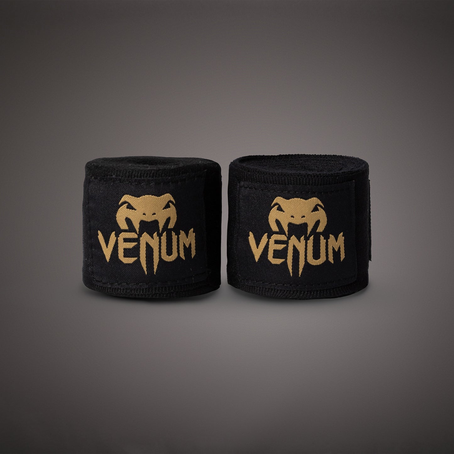 Venum Kontact Boxing Hand Wraps - Black/Gold - 2.5m (98 in)