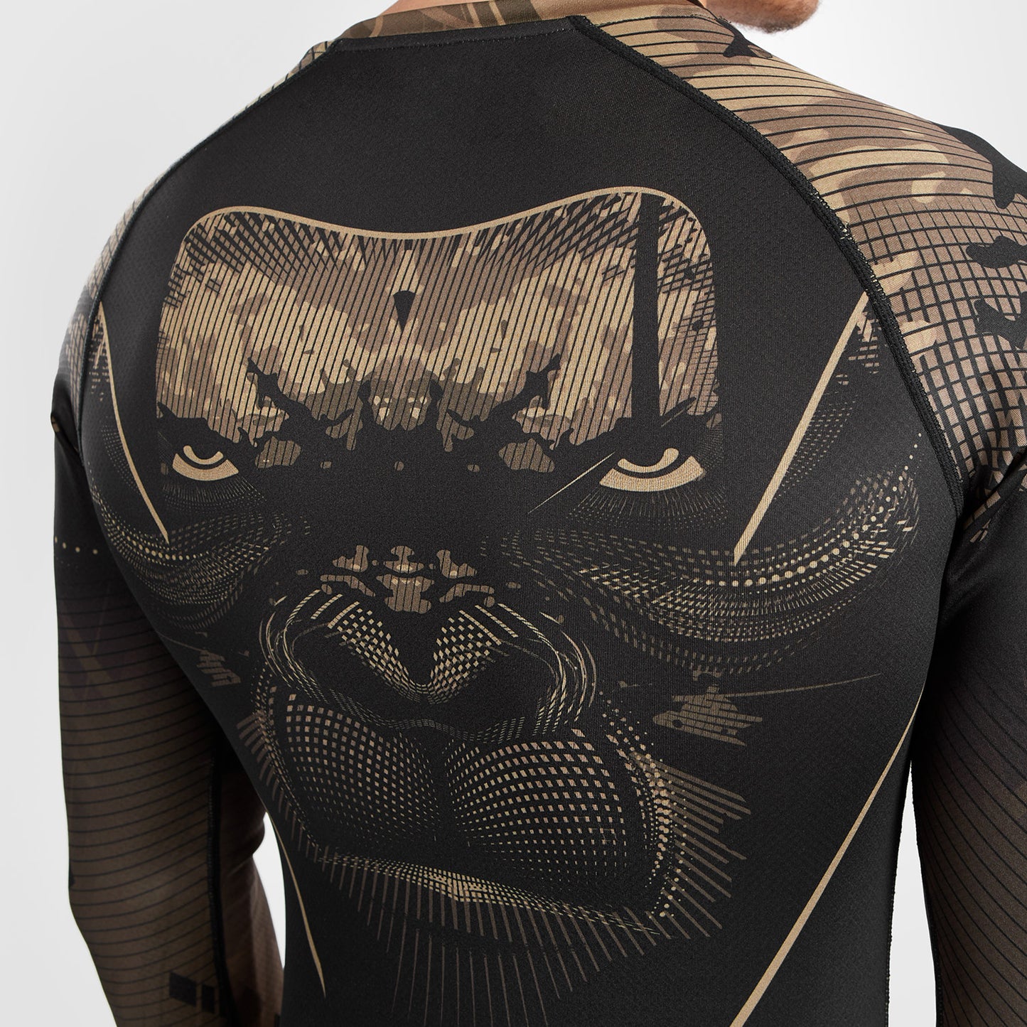 Venum Gorilla Jungle Rashguard Long Sleeves - Black/Sand